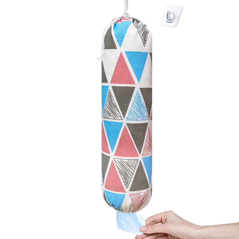 Kitchen Garbage Bag Storage Bag Washable Large Grocery Bag Wall Hanging Easy Extraction Plastic Bag Storage Hanging Bag - Image 1