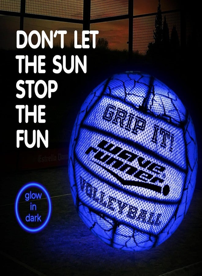 Wave Runner Waterproof Volleyball with Sure-Grip Technology - Beach & Pool Volley Ball for Kids, Teens, Adults | Outdoor Sports Gear for Day & Night Play - Image 2