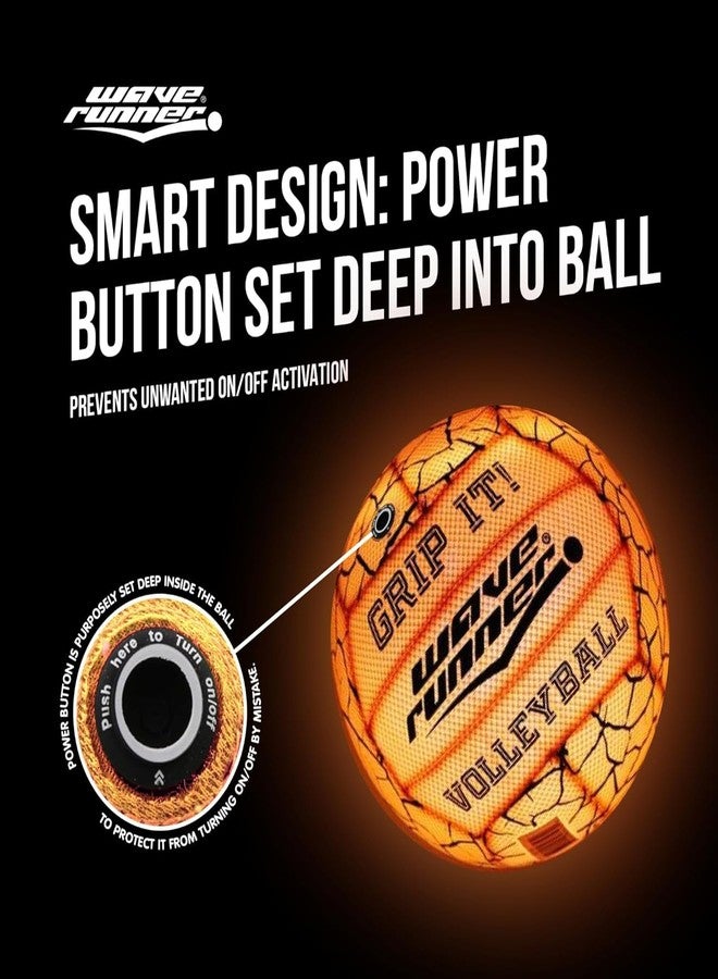 Wave Runner Waterproof Volleyball with Sure-Grip Technology - Beach & Pool Volley Ball for Kids, Teens, Adults | Outdoor Sports Gear for Day & Night Play - Image 5
