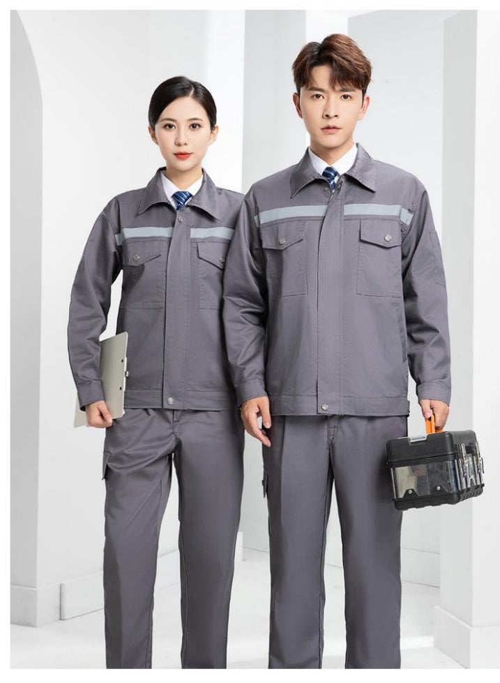 NIBEMINENT Reflective Loose Work Clothing Safety Welding Suit Mechanic Auto Repair Durable  Miner Porter Uniform Work - Image 1
