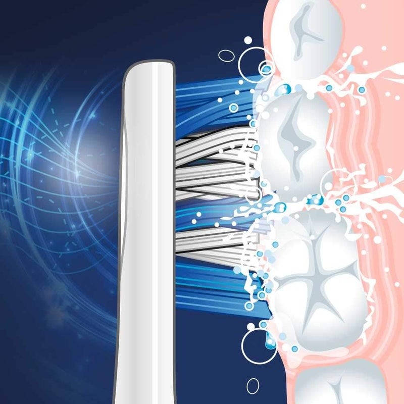 Trisa Sonic Pro Clean Electric Toothbrush Refill - Pack of 2 with X-Bristles for Efficient Cleaning and Gum Protection - Image 5