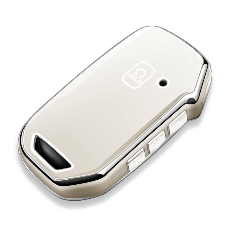 Tukellen for Kia Key Fob CoverSpecial Soft TPU Key Case Cover Protector Compatible with Cerato Ceed Forte NIRO Sorento Seltos Sportage Soul Telluride RemoteSmart KeyKey ShellWhite