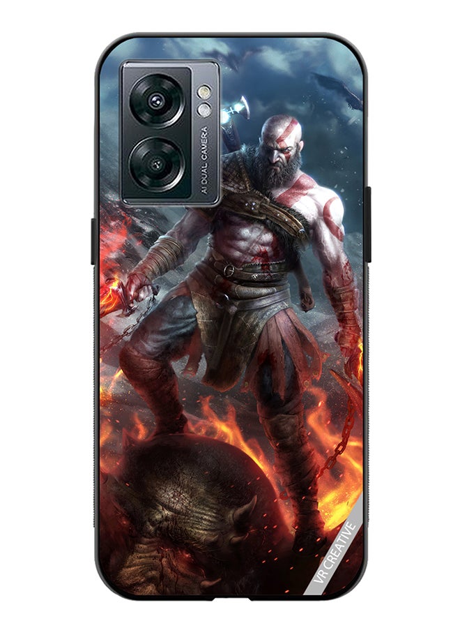 VR CREATIVE Protective Case Cover For Oppo A57 5G Kratos God Of War Game Design Multicolour - Image 1