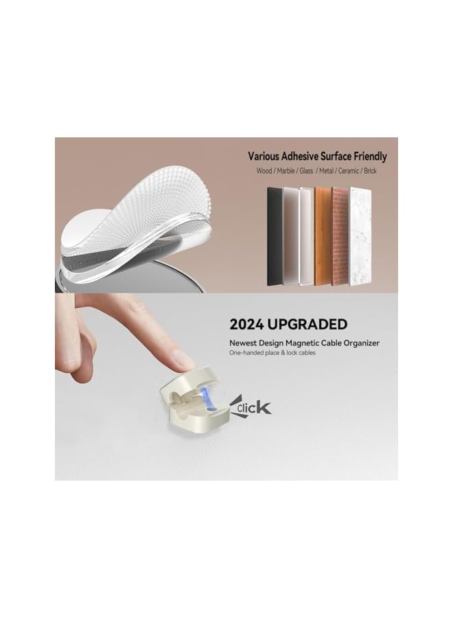 Green Tiger Adhesive Wire Management for Appliances,Kitchen Cord Organizer Charger Cable Holder Clips - Image 4