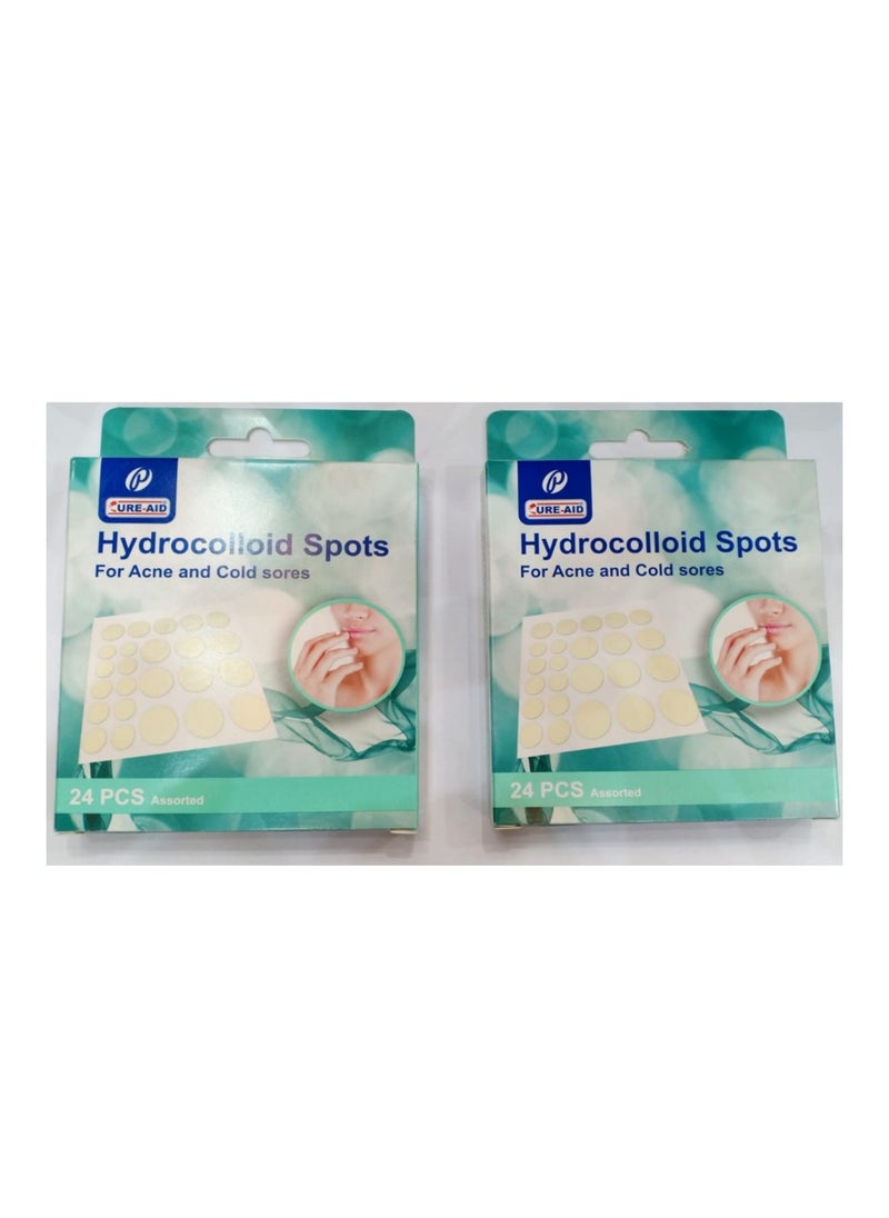Cure aid Hydrocolloid spots for acne and cold sores Skin Tone Pill Sticker-cure aid-(PACK OF 2)  - Image 1