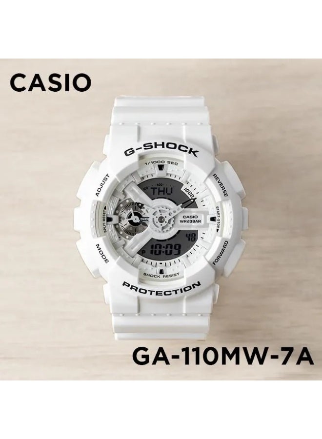 Casio G-SHOCK GA-110MW-7ADR, Analog Digital Watch, Shock Resistant, 200M Water Resistant, LED Light, World Time, 1/1000 Stopwatch, Countdown Timer, 5 Alarms - Image 2