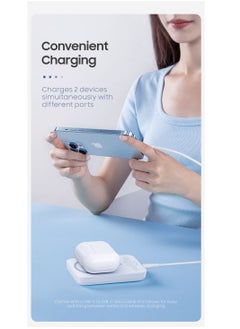 Benks Benks Magnetic Power Bank, 6,000mAh Foldable Kickstand Wireless Portable Charger, MagSafe Battery Pack for iPhone 15/14/13/12 Series Sky Blue  - Image 2