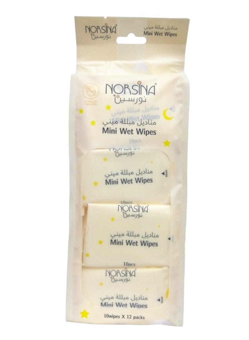 نورسينا مناديل مبللة ميني