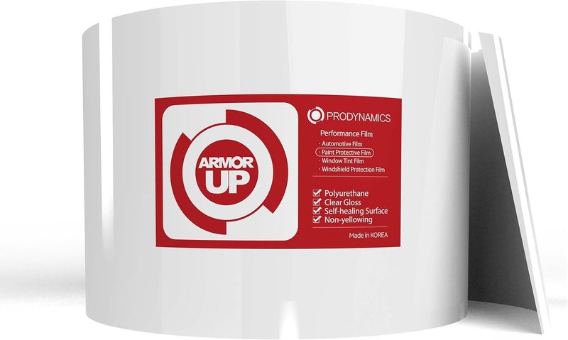 ARMOR UP 6"x40" Clear Paint Protection Film8-mil TPU Automotive Protector Wrap for Bumper, Door Bottoms, HOV Stickers, Rocker Protection - UV Protection, Non-Yellowing, Self-Healing - Image 1