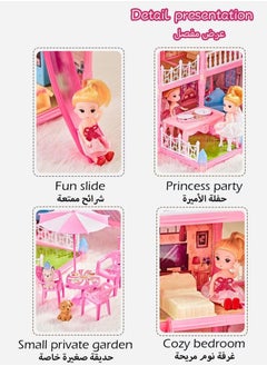 XiuWoo Doll House Toys,Big Size 5 Floors 19 Rooms Castle House With Decorating Dollhouse Accessories And Furniture,DIY Building Playset,Gift For Girl  - Image 2