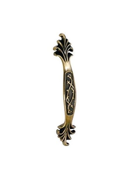 BRASK BRASK CupboardCabinet Handle Flower 149 NO 4 Antique Pack of 4  - Image 2