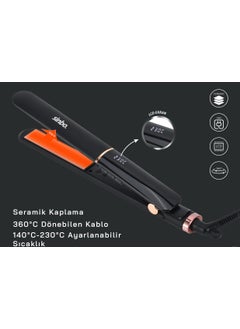 Sinbo SHD-1710 Heat Adjustable Digital Hair Straightener Curler Black  - Image 2