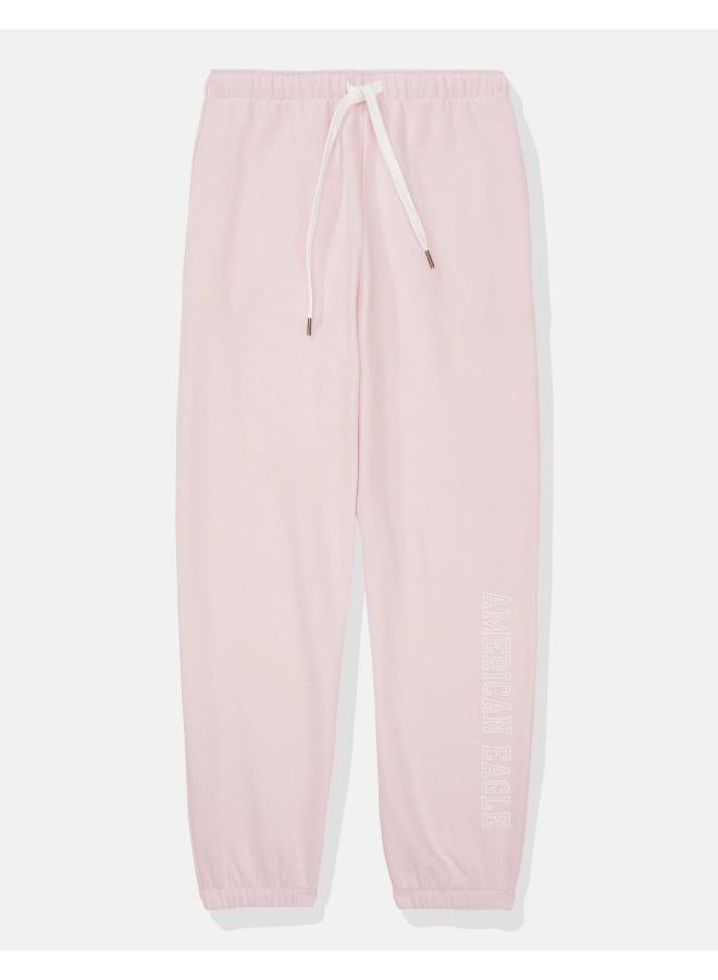 American Eagle Fleece Graphic Baggy Jogger  - Image 3