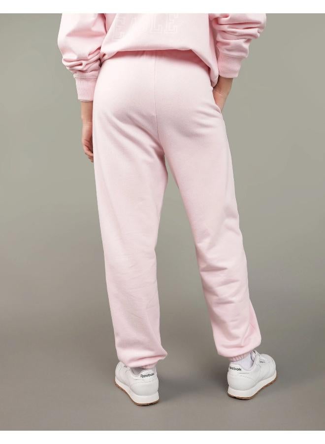American Eagle Fleece Graphic Baggy Jogger  - Image 4