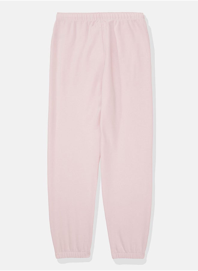 American Eagle Fleece Graphic Baggy Jogger  - Image 3