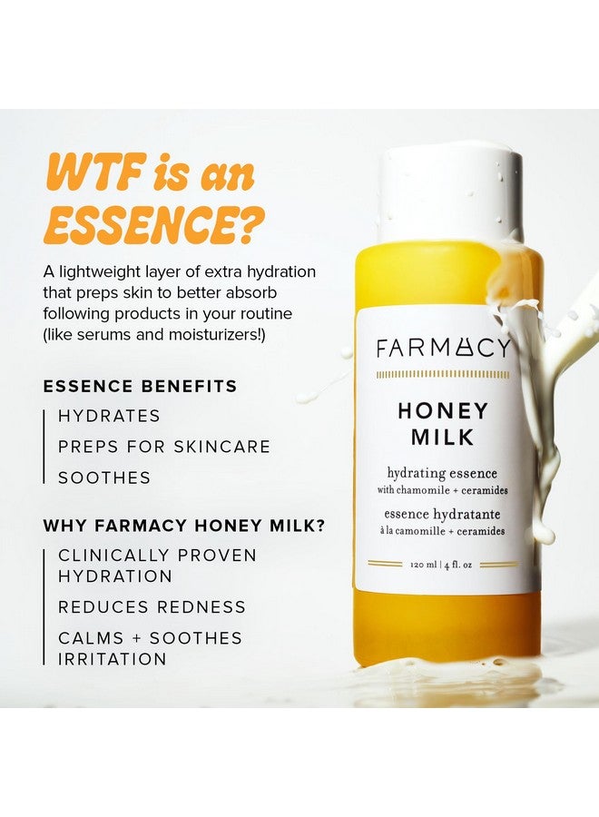 Farmacy Hydrating Essence - Hydrating Honey Milk Toner + Facial Essence to Soothe, Moisturize and Strengthen Skin Barrier - Preps Complexion for Skincare Products or Makeup Application (10ml) - Image 3