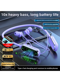 Generic Bluetooth Headset For Apple Huawei Xiaomi Sports Noise Reduction Private Model Neck Hanging Super Long Standby-Color:088 In-ear Skin Color + Gift Box Packaging  - Image 4
