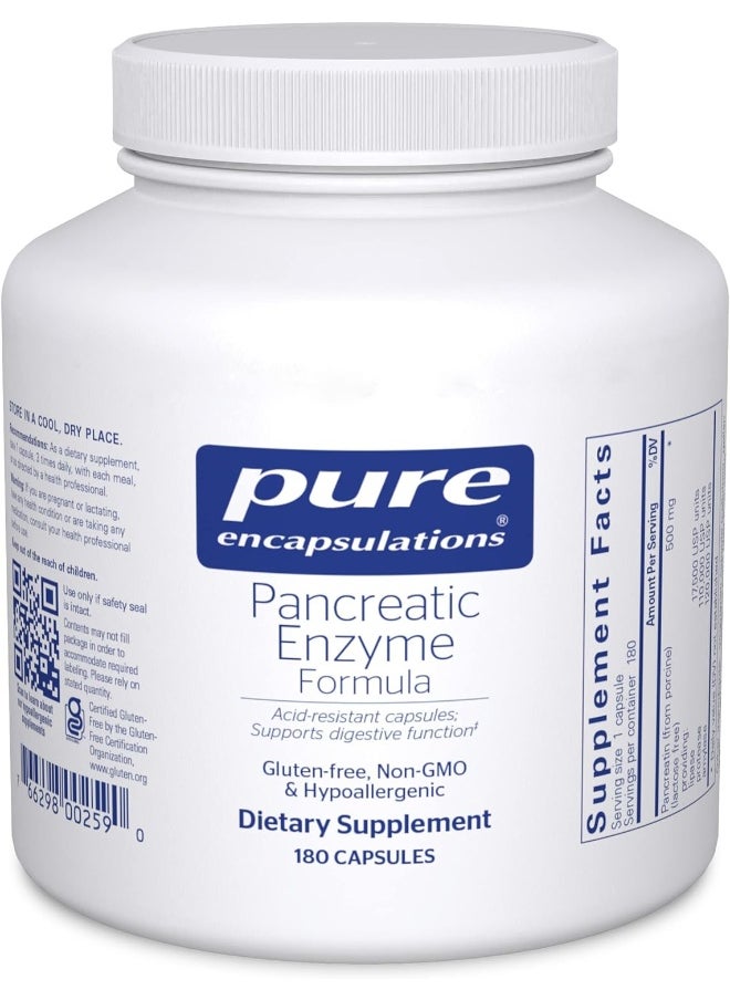 Pure Encapsulations - Pure Encapsulations Pancreatic Enzyme Formula - Image 1