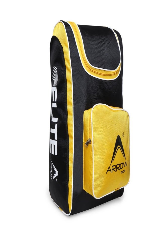 ArrowMax Elite Glider Polyester Cricket Kit Bag, Yellow - Spacious and Durable Sports Bag for Cricket Gear - Image 1