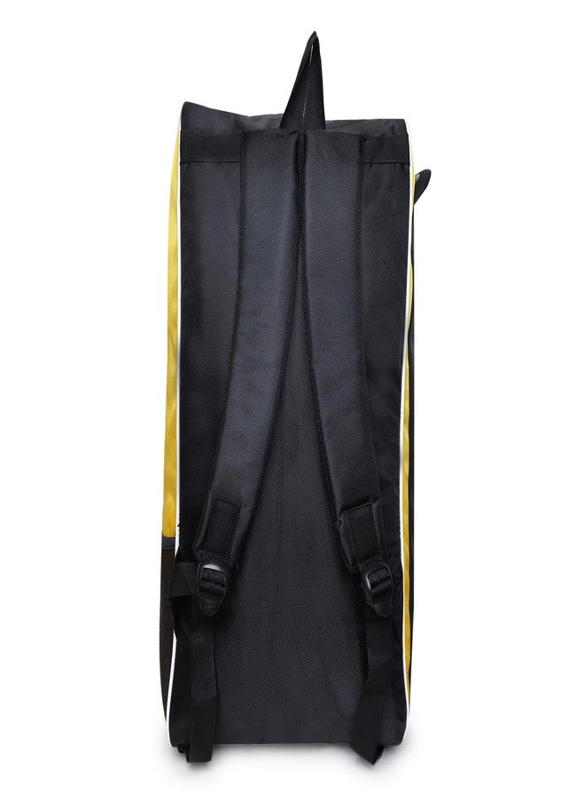 ArrowMax Elite Glider Polyester Cricket Kit Bag, Yellow - Spacious and Durable Sports Bag for Cricket Gear - Image 3