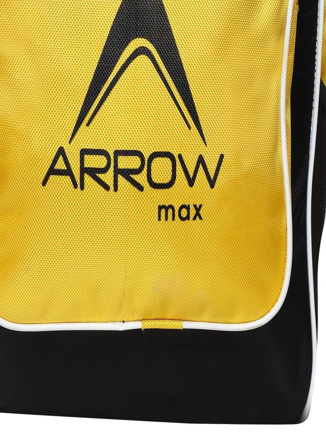ArrowMax Elite Glider Polyester Cricket Kit Bag, Yellow - Spacious and Durable Sports Bag for Cricket Gear - Image 5