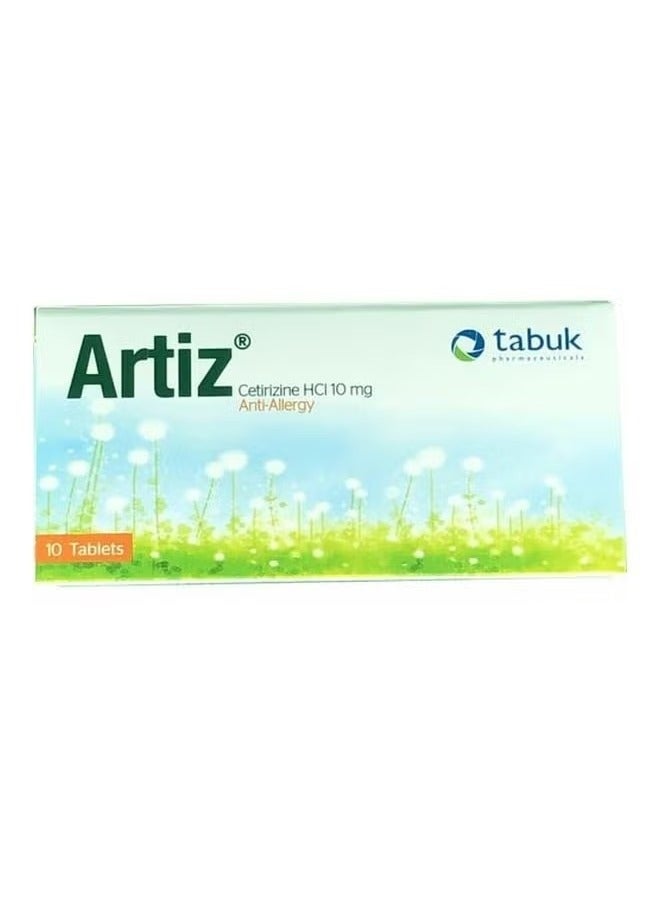Artiz Cetirizine HCl 10mg Anti-Allergy Tablets