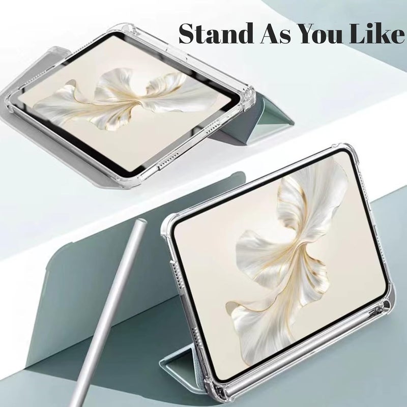 NESLIN غطاء المتوافق مع Honor Pad 9 مقاس 12.1 بوصة 2024 مع حامل قلم، غطاء رفيع خفيف الوزن من TPU مقاوم للصدمات مع قشرة خلفية شفافة واقية لـ Honor Pad 9 مقاس 12.1 بوصة 2024 (أزرق فاتح) - Image 2