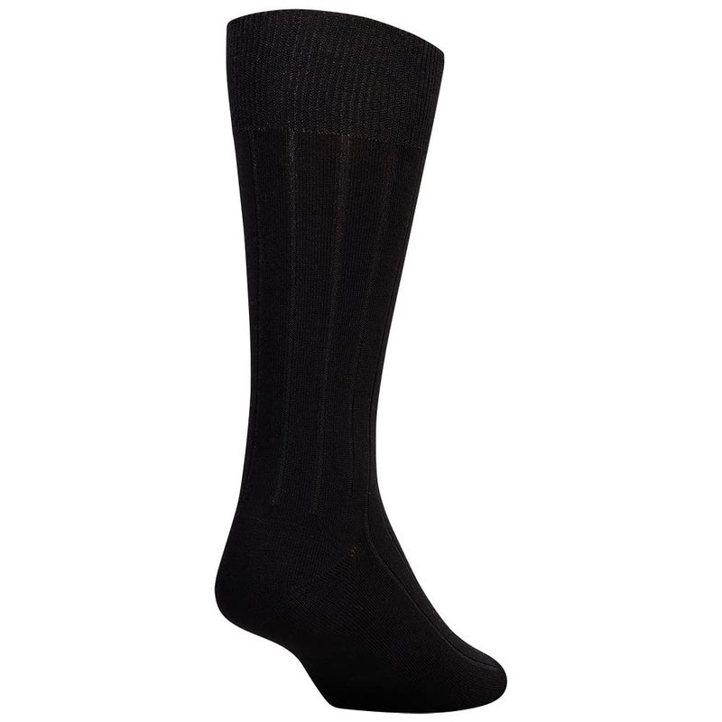 GOLDTOE Men's Hampton Crew Socks, 3-Pairs, Black, Large - Image 4