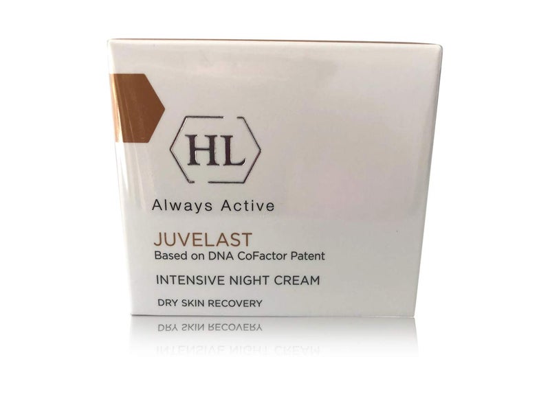 HL Holy Land Cosmetics Juvelast Intensive Night Cream with Copper Peptide Complex DNA Repair Enzyme and Vitamin E for Dry Skin 17 floz