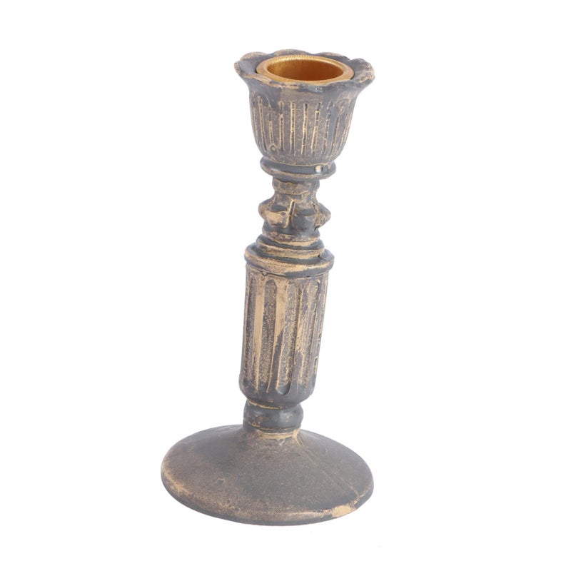 Vintage French Style Stable Resin Candlestick Holder Ornament For Home Decor - Image 1