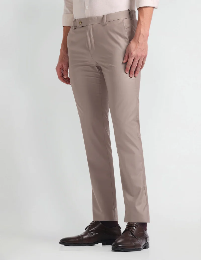 Arrow Brown ARAHTR2083 Lt. Brown Mens Trousers for Men | Best Price UAE