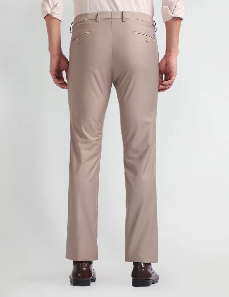 Arrow Brown ARAHTR2083 Lt. Brown Mens Trousers for Men | Best Price UAE