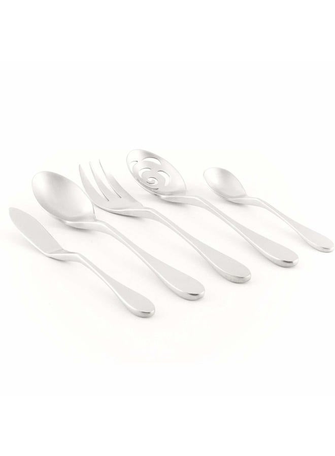 Knork 5 Piece Matte Serving Set 18/10 Stainless Steel - Image 4