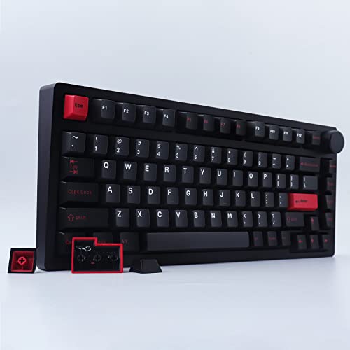 Hyekit Keycaps 172 Keys Custom Keycaps Double Shot ABS Keycap Set 6.25u 7u Cherry Profile for Cherry Gateron MX Switches Mechanical Keyboard (Evil Dolch) - Image 5