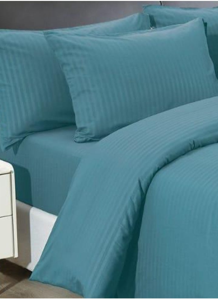 Generic DUOMA duvet cover set , king size ,6pcs set with duvet cover 220*240cm and fit sheet and 4pcs pillowcases  - Image 2