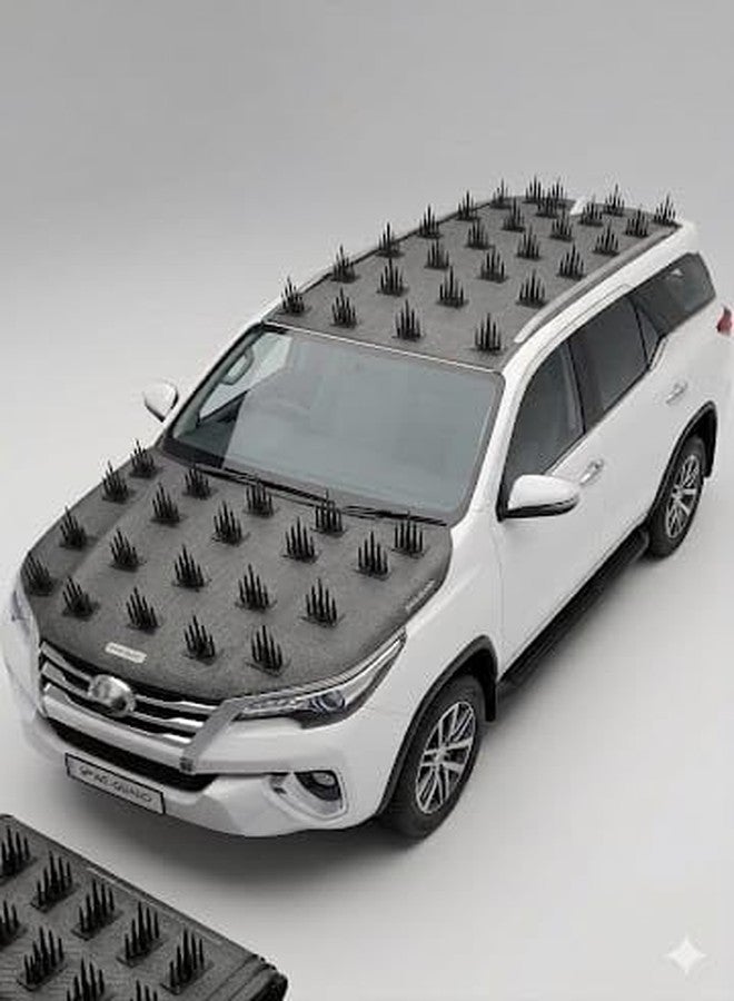 Premium Car Protection Cover (Set of 2) - High-Density Anti-Monkey & Dog Spikes for Roof (80"x60")(39pcs) and Bonnet (60"x40")(27pcs) - Universal Waterproof & Scratch-Proof Exterior Guard for All Cars - Image 1