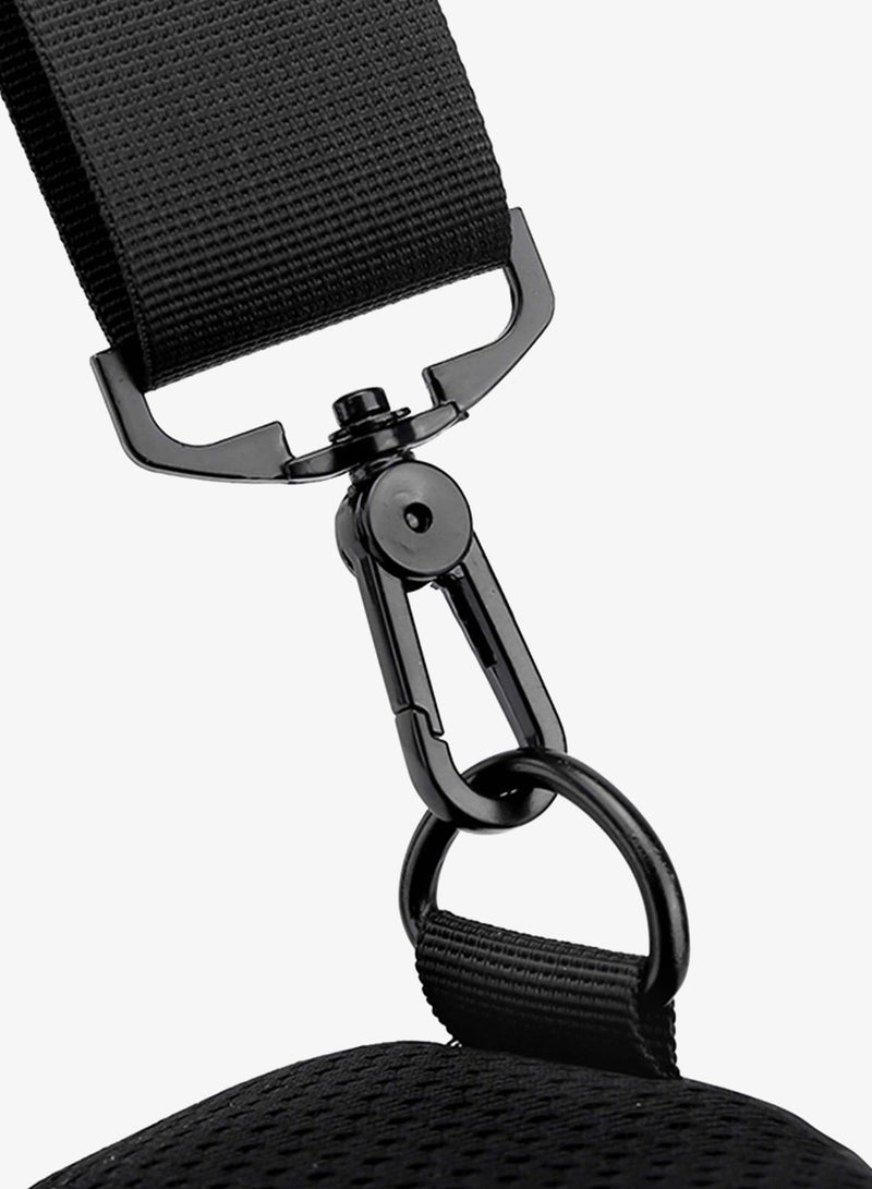 HIKE Crossbody Sling Bag Synthetic Water Resistant Unisex Small Shoulder Bag with Built in USB Port for Business Travel Outdoor Shopping, HK2032, Dark Grey - Image 5