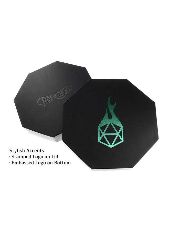 Forged Dice Co. Dice Tray Arena Rolling Tray And Storage Compatible With Any Dice Game D&D And Rpg Gaming (Green) - Image 4