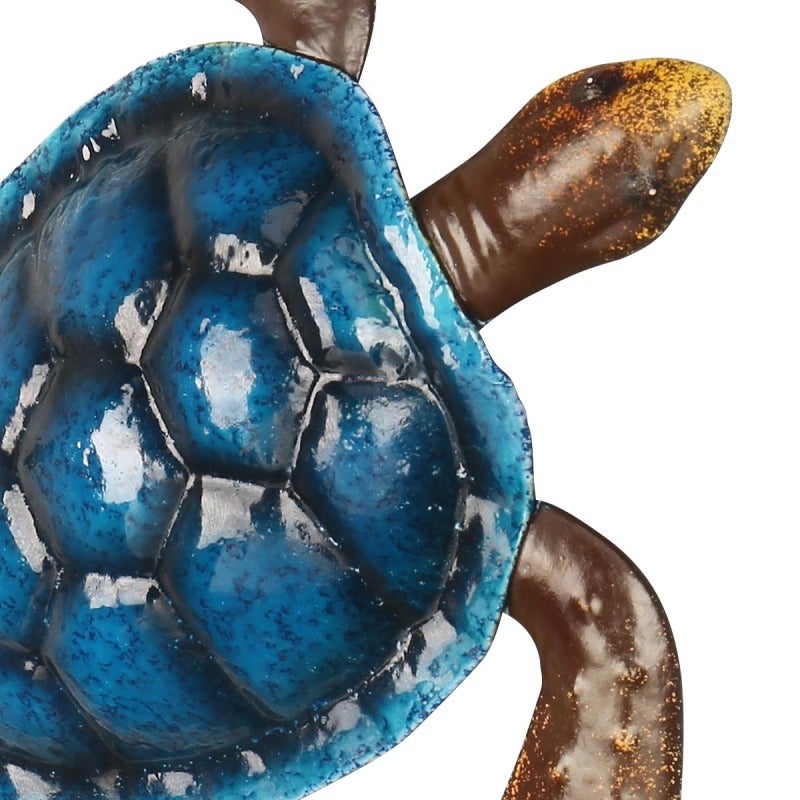 Dark Blue Turtle Wall Decor - Handcrafted Varnished Long-Lasting Sea Turtle Wall Art for Home Office Living Room Turtle Lovers - Image 5