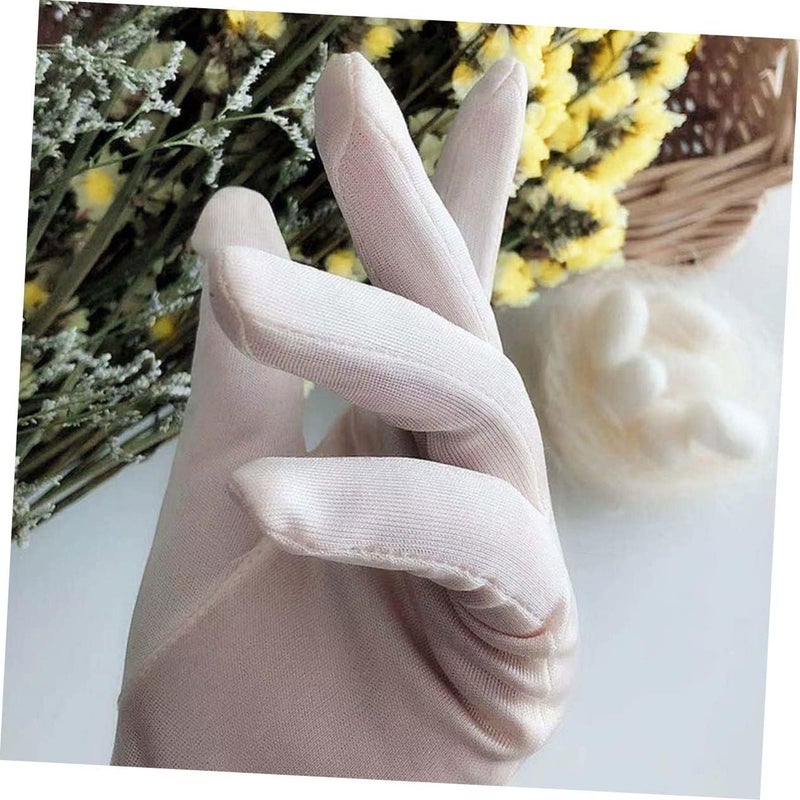 Precision processed material CALLARON Breathable Silk Moisturizing Beauty Gloves for Hands Lightweight Portable Sleep Gloves for Dry Skin Care Exfoliating and Nourishing Hand Accessory for Home and Travel General purpose design - Image 4