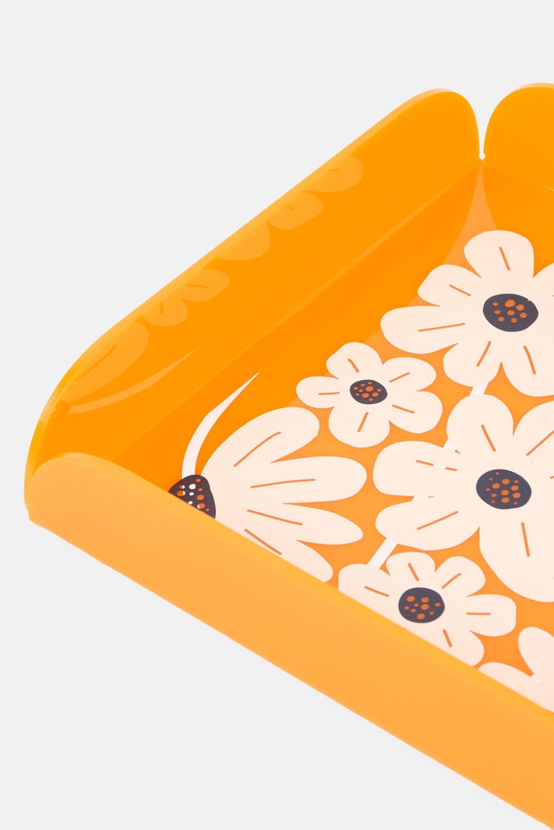 Catherine Malandrino صينية أكريليك بطبعة زهور، متعددة الألوان - Image 4