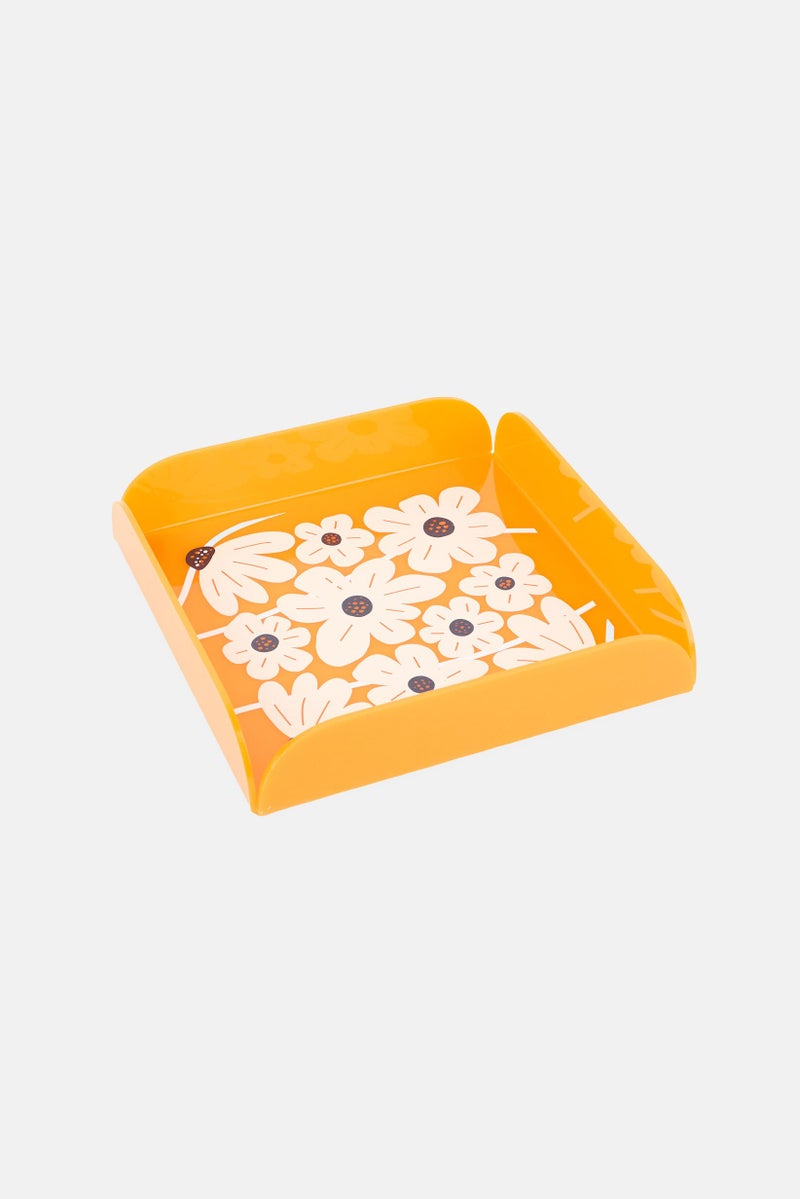 Catherine Malandrino صينية أكريليك بطبعة زهور، متعددة الألوان - Image 1