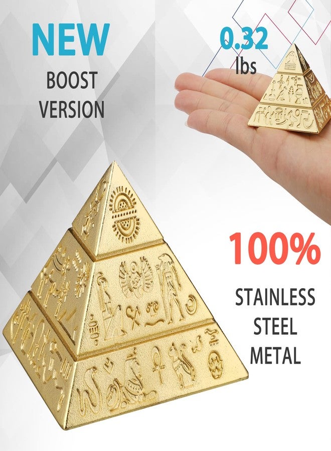 Anzmtosn Pyramid Fidget Spinner Toy for Kids Adults, Metal Fingertip Gyro, Cool Hand Finger Spinner, Office Kinetic Desk Toy, Egyptian Figure Perpetual Motion Spinning Top Birthday Gift Prize Party Favors - Image 4
