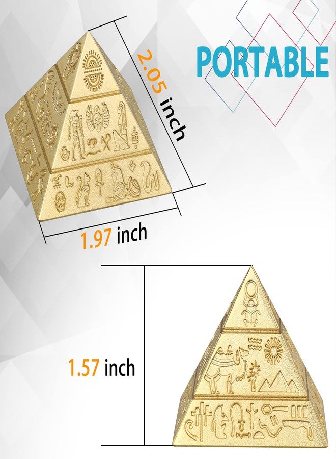Anzmtosn Pyramid Fidget Spinner Toy for Kids Adults, Metal Fingertip Gyro, Cool Hand Finger Spinner, Office Kinetic Desk Toy, Egyptian Figure Perpetual Motion Spinning Top Birthday Gift Prize Party Favors - Image 2