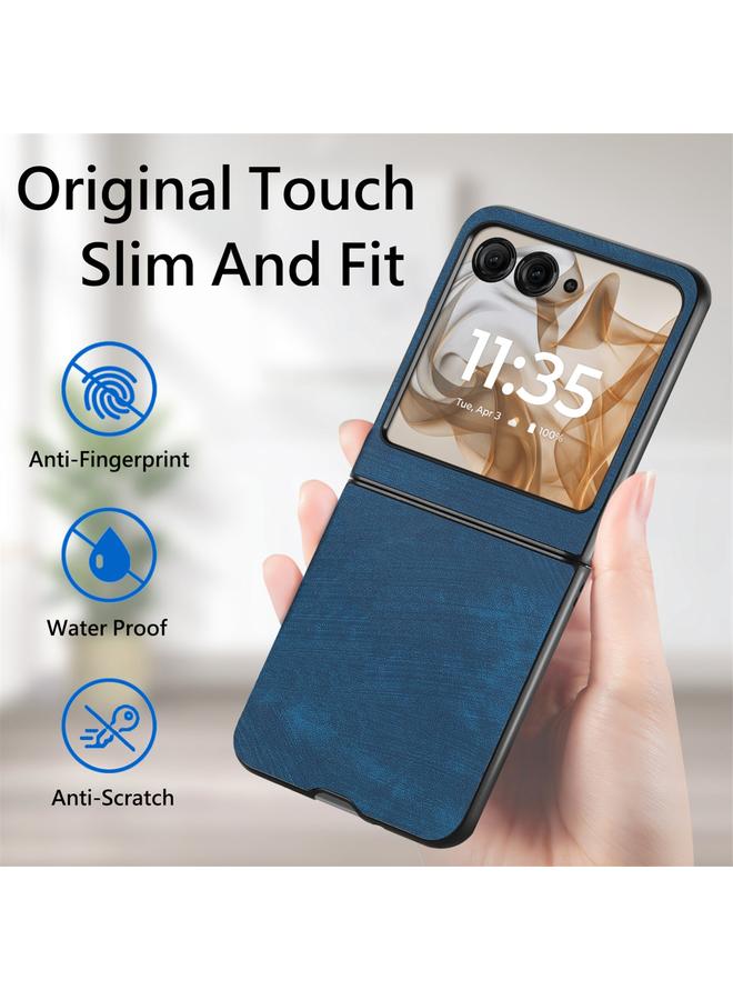 اس-توب جراب لهاتف Motorola Razr 50 مصنوع من الجلد العتيق مع غطاء خلفي من البولي كربونات - Image 5