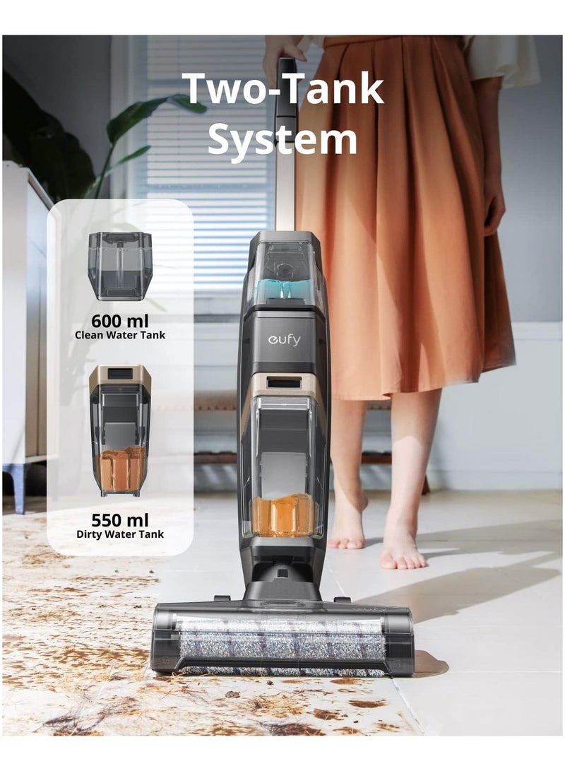 Eufy Wet and Dry 5-In-1 Cordless Vacuum Cleaner 250W W31 - Powerful Suction, Versatile Cleaning for Hard Floors and Carpets, Lightweight, Black - Ideal for Home and Car Cleaning with Long-Lasting Battery Life - Image 2