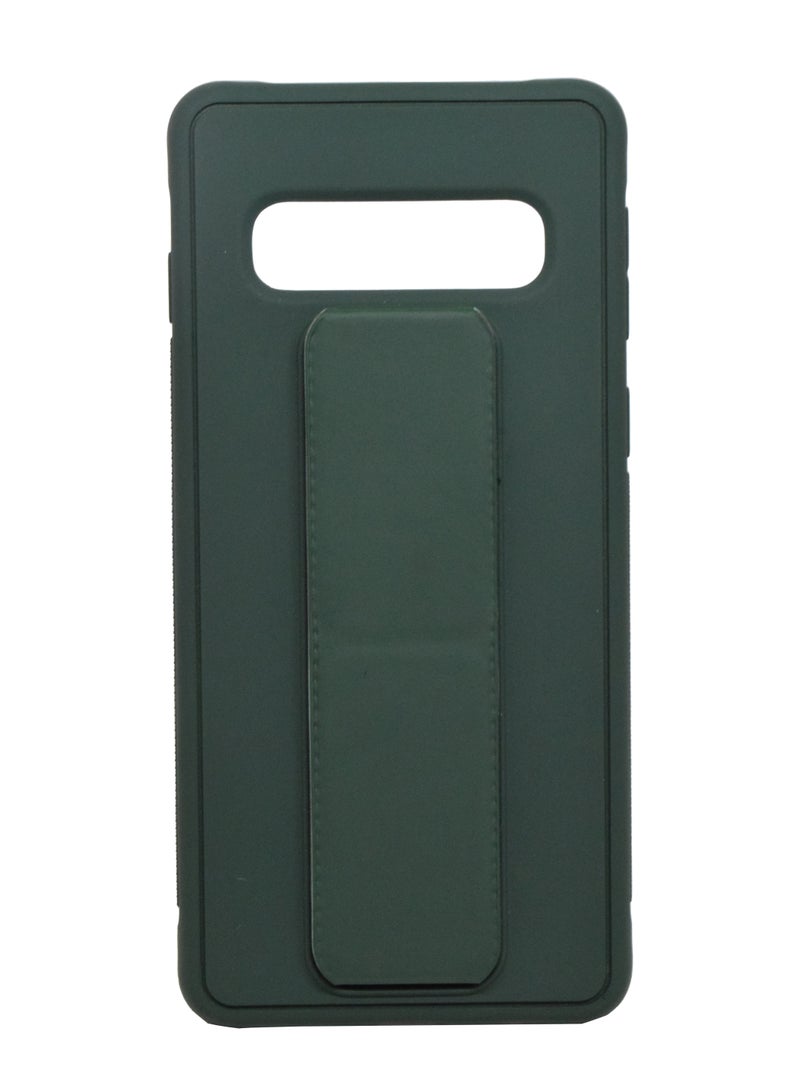 بورتوني جراب واقٍ من السيليكون مقاوم للصدمات مع حامل قبضة الإصبع لهاتف Samsung S10 - Image 1