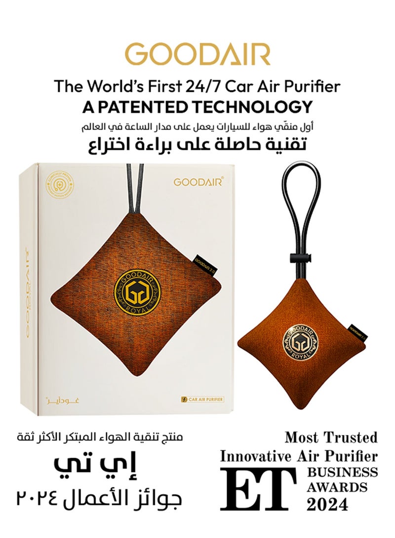 GOODAIR Elegant Silver Non-Electric Car Air Purifier - Image 1
