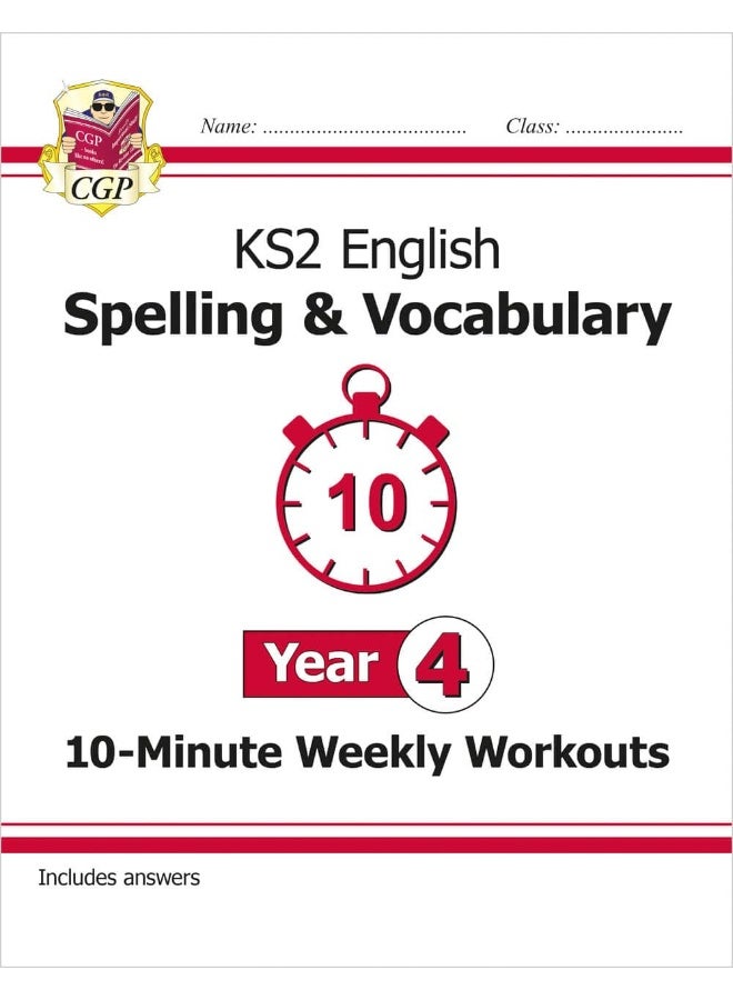 KS2 English 10-Minute Weekly Workouts: Spelling & Vocabulary - Year 4 - Image 1