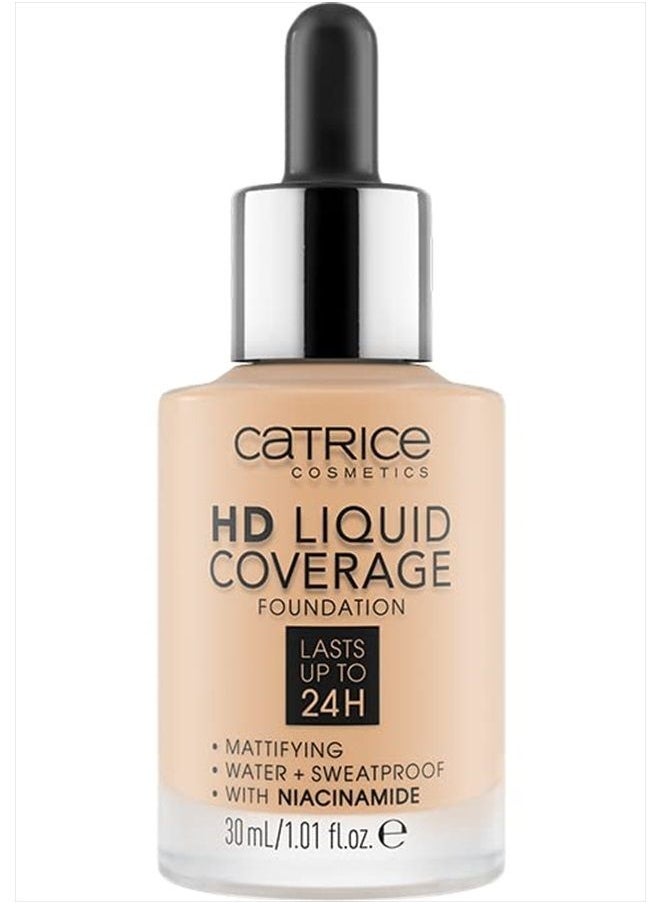 Catrice - HD Liquid Coverage Foundation | High & Natural Coverage | Vegan & Cruelty Free (008 | Fair Beige) - Image 1